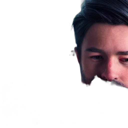 face, mask, hair, staff transparent PNG cut-out