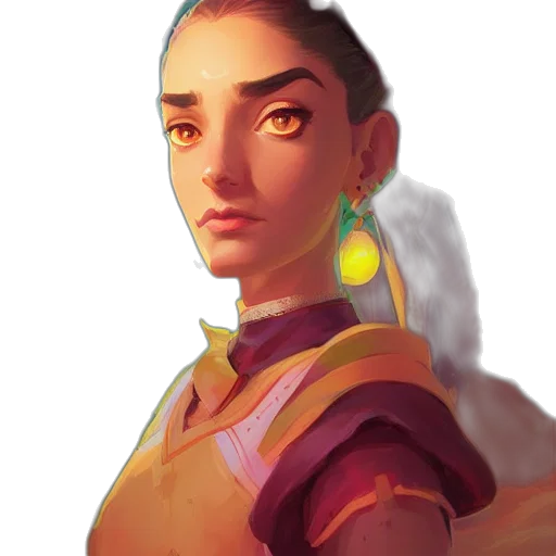 face, staff, jewelry, fantasy art transparent PNG cut-out