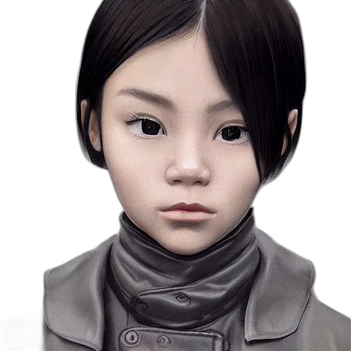 face, jacket, robot, staff transparent PNG cut-out