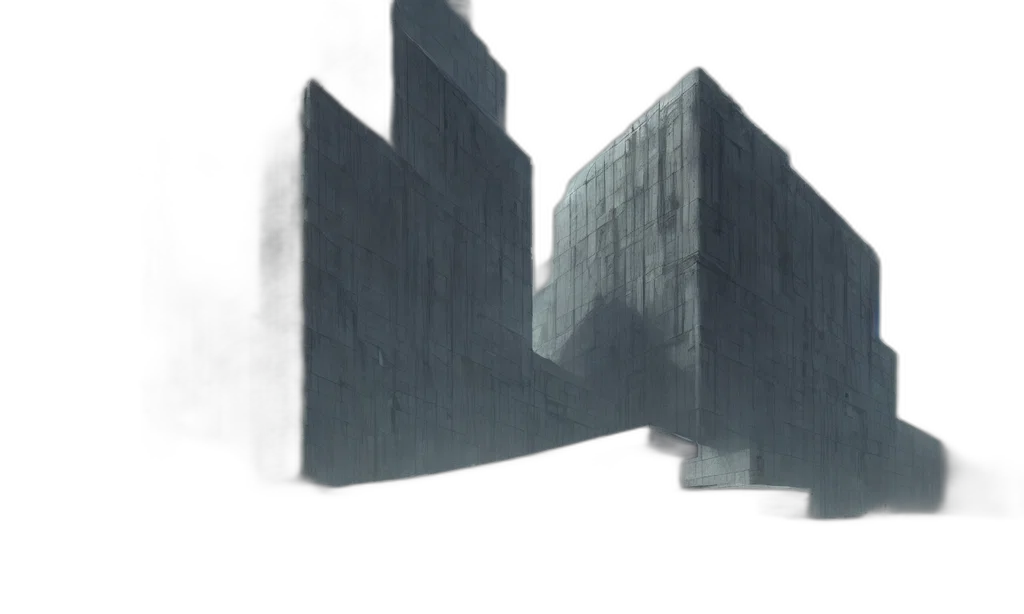 building, robot, 3d render, concept art transparent PNG cut-out