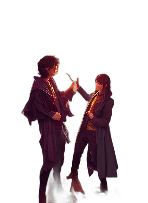 jacket, staff, umbrella, sword transparent PNG cut-out