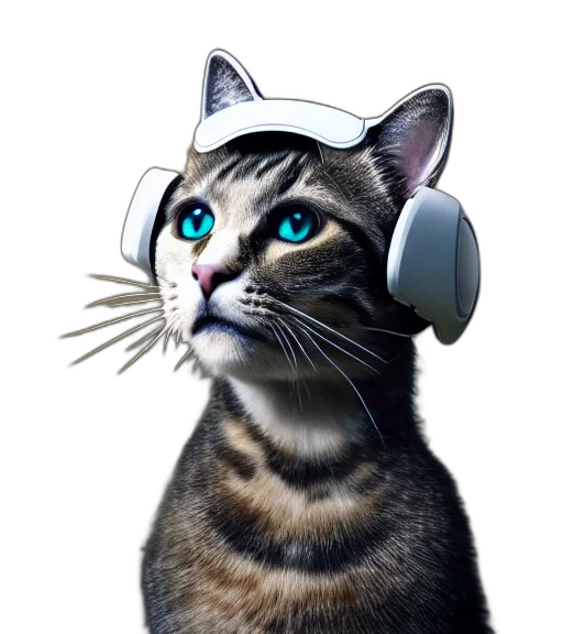 animal, staff, robot, vaporwave transparent PNG cut-out
