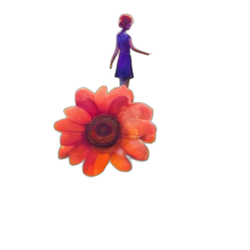 flower, dress, jewelry, staff transparent PNG cut-out