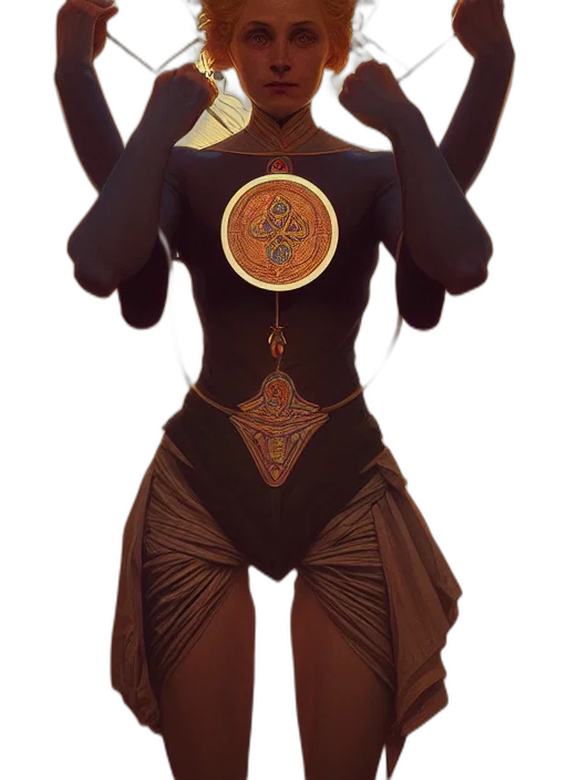 staff, mask, jewelry, dress transparent PNG cut-out