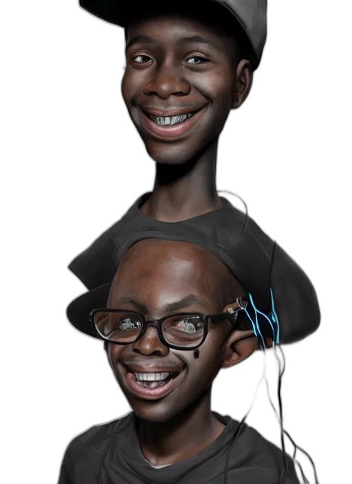face, hat, crown, robot transparent PNG cut-out