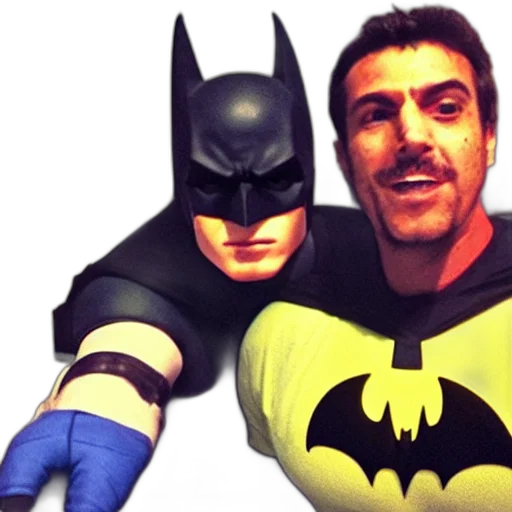 comic book art, concept art, batman, happy transparent PNG cut-out