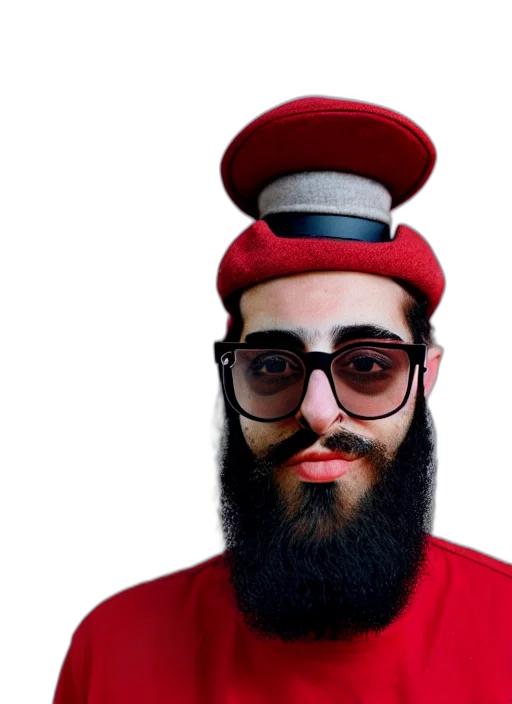 hat, face, mask, hair transparent PNG cut-out