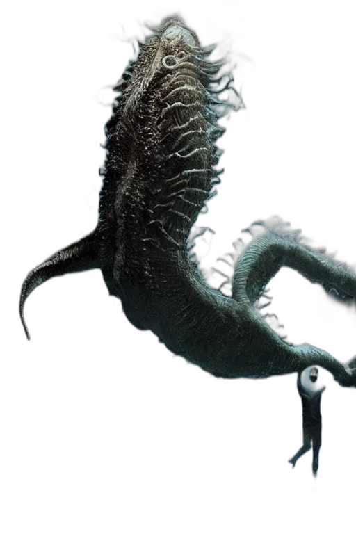 dragon, creature, staff, animal transparent PNG cut-out