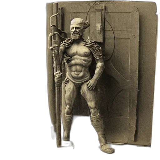 robot, sword, concept art, fantasy art transparent PNG cut-out