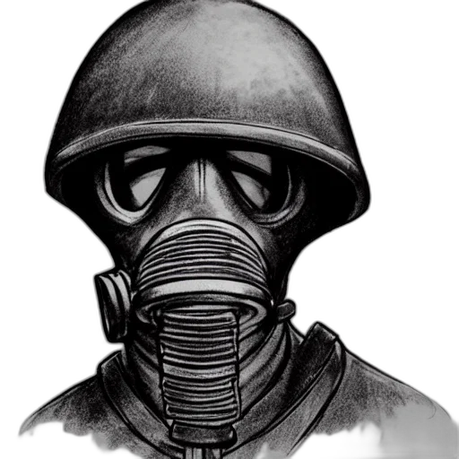 mask, face, jacket, concept art transparent PNG cut-out