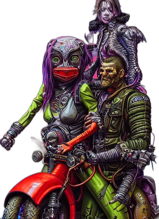 mask, robot, weapon, cyberpunk transparent PNG cut-out