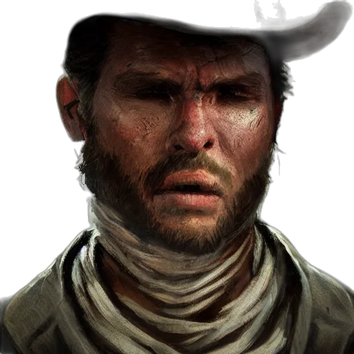 hat, face, staff, weapon transparent PNG cut-out