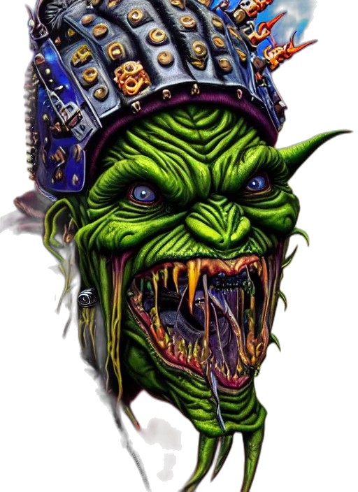 face, mask, crown, creature transparent PNG cut-out