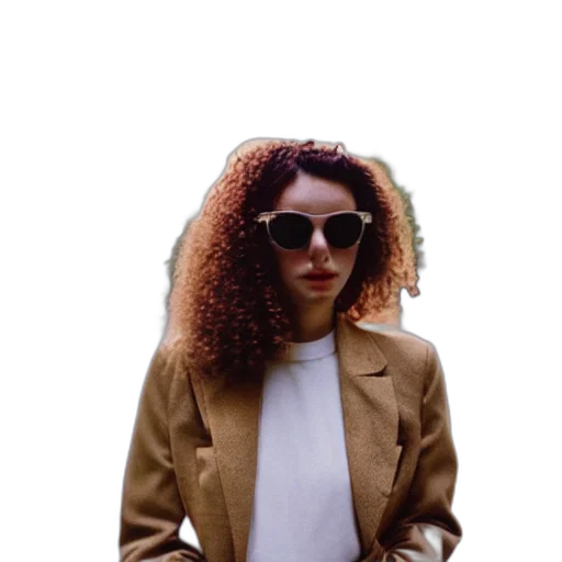 jacket, hair, staff, hat transparent PNG cut-out