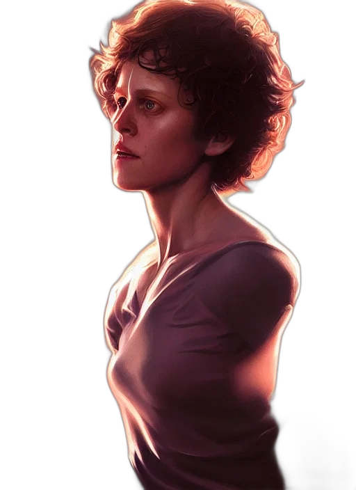 face, dress, robot, concept art transparent PNG cut-out