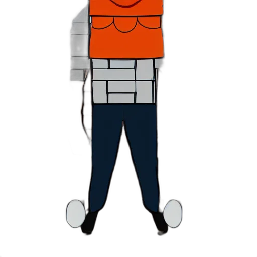 robot, jacket, staff, creature transparent PNG cut-out
