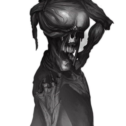 face, mask, creature, staff transparent PNG cut-out