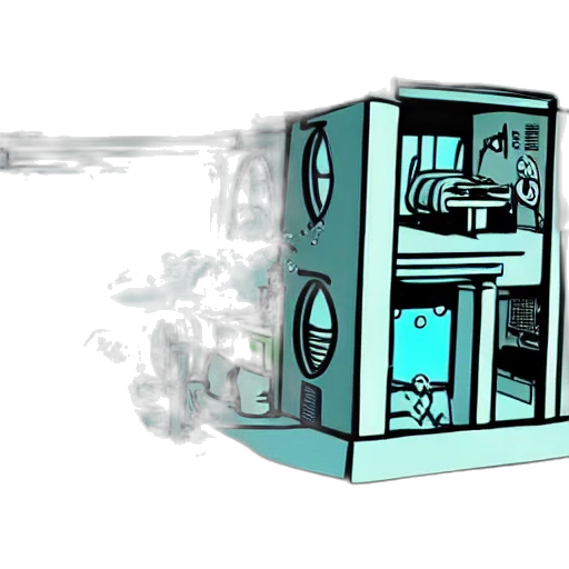 robot, furniture, weapon, bottle transparent PNG cut-out