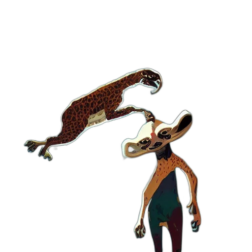 animal, creature, staff, concept art transparent PNG cut-out