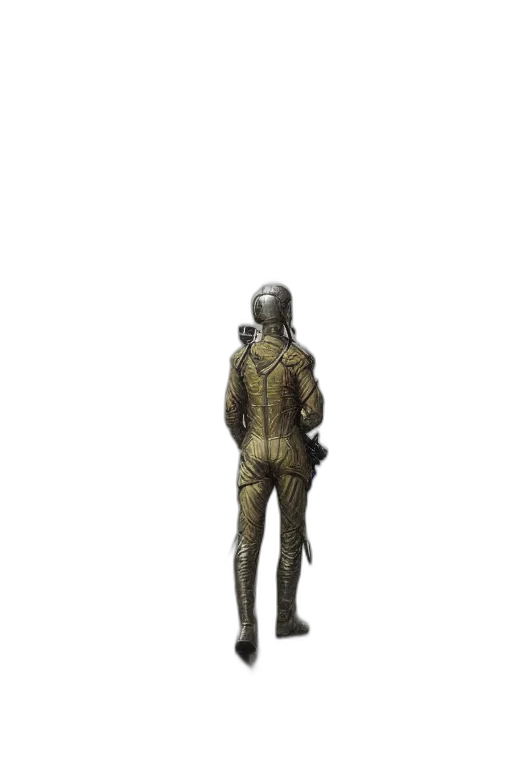 robot, staff, sword, jacket transparent PNG cut-out