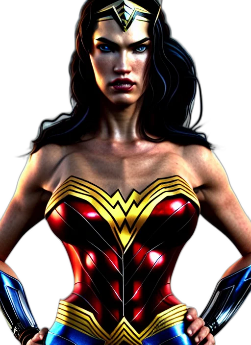 comic book art, concept art, 3d render, photorealistic transparent PNG cut-out