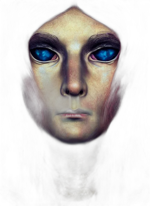 mask, face, robot, creature transparent PNG cut-out