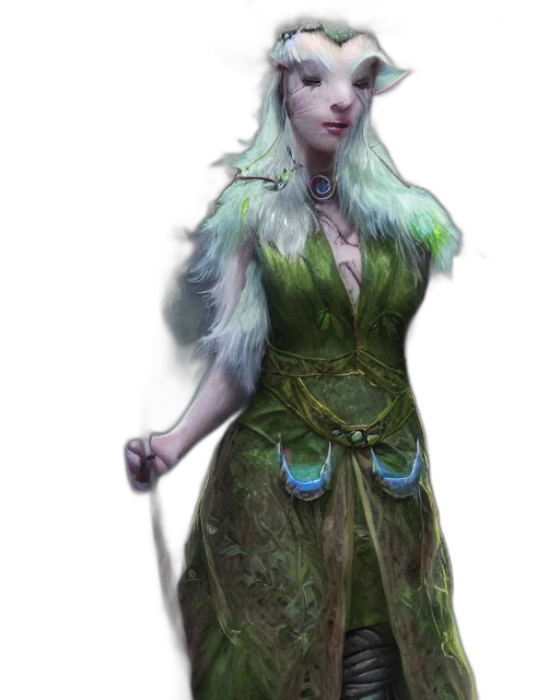 dress, staff, dragon, creature transparent PNG cut-out