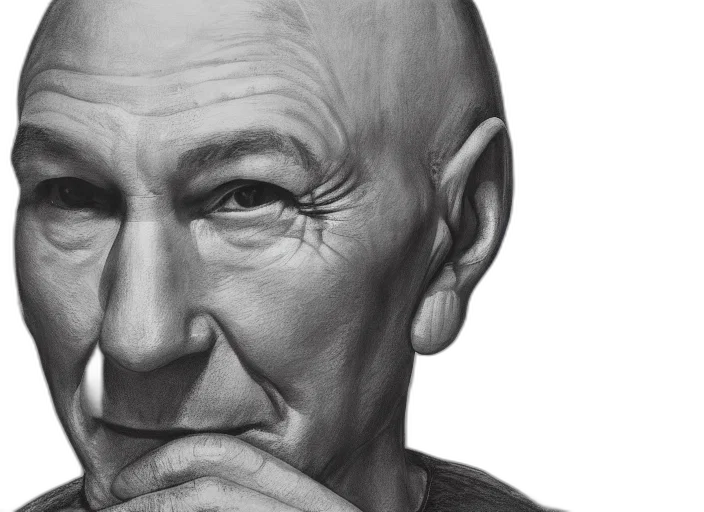 face, photorealistic, pencil sketch, comic book art transparent PNG cut-out