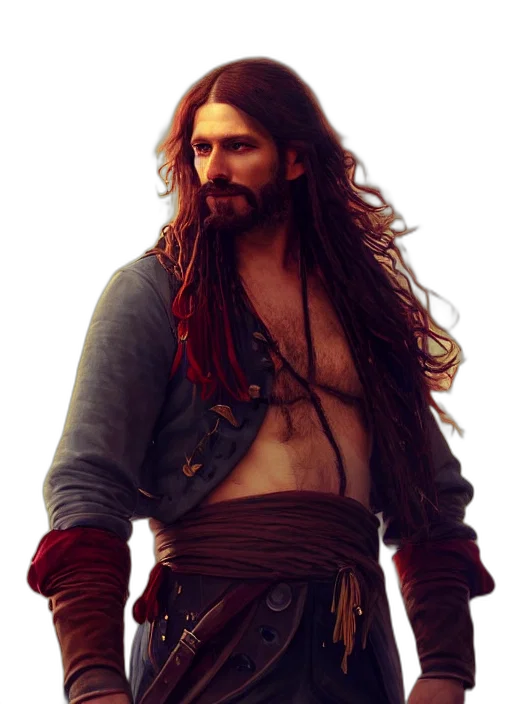 fantasy art, photorealistic, concept art, portrait transparent PNG cut-out