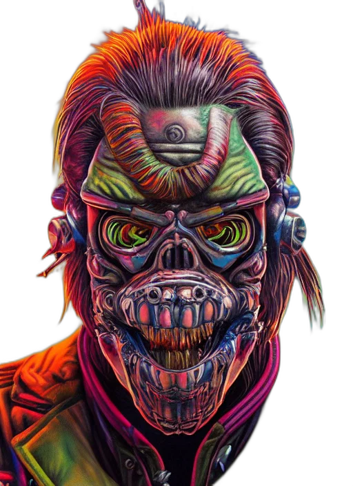 mask, face, comic book art, concept art transparent PNG cut-out