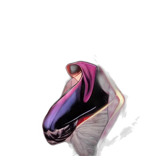mask, hair, face, shoes transparent PNG cut-out