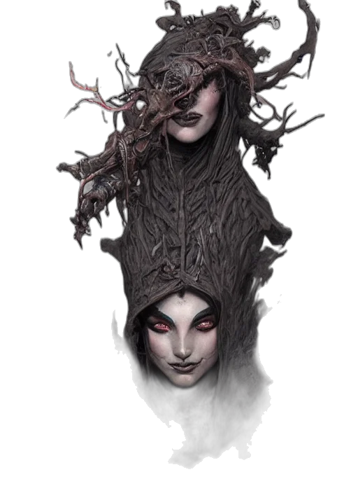 mask, crown, creature, face transparent PNG cut-out
