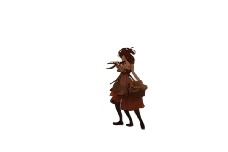 staff, dress, creature, animal transparent PNG cut-out