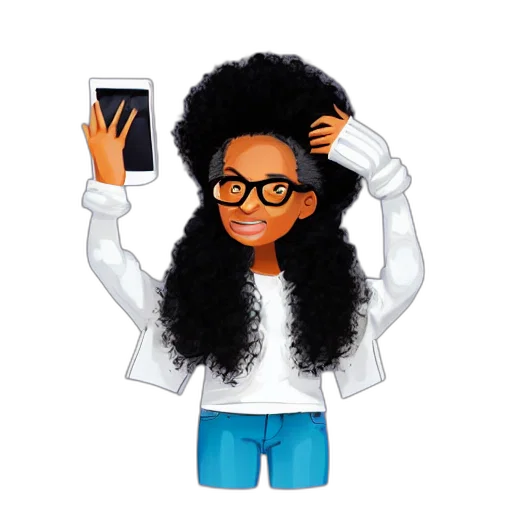 hair, cartoon, concept art, very transparent PNG cut-out