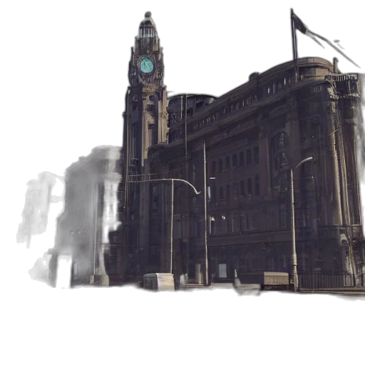 building, 3d render, concept art, photorealistic transparent PNG cut-out