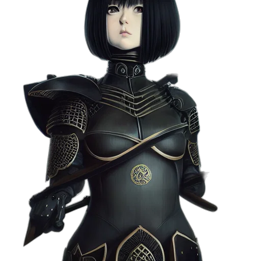 robot, staff, sword, dress transparent PNG cut-out