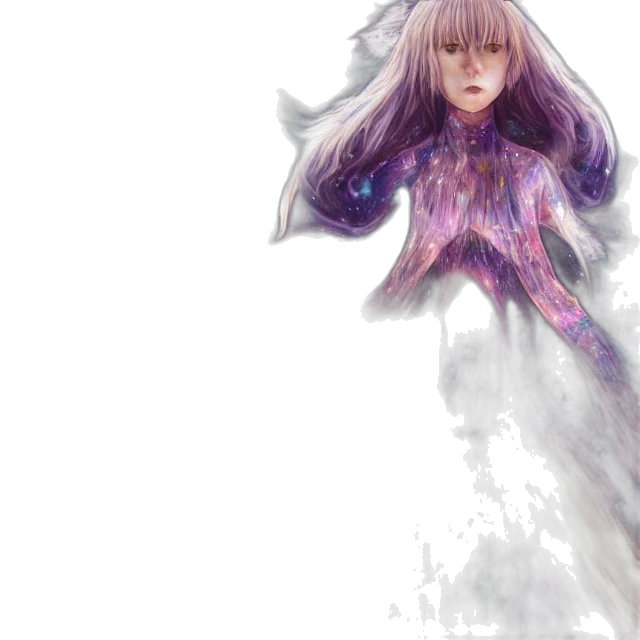 hair, creature, dress, dragon transparent PNG cut-out