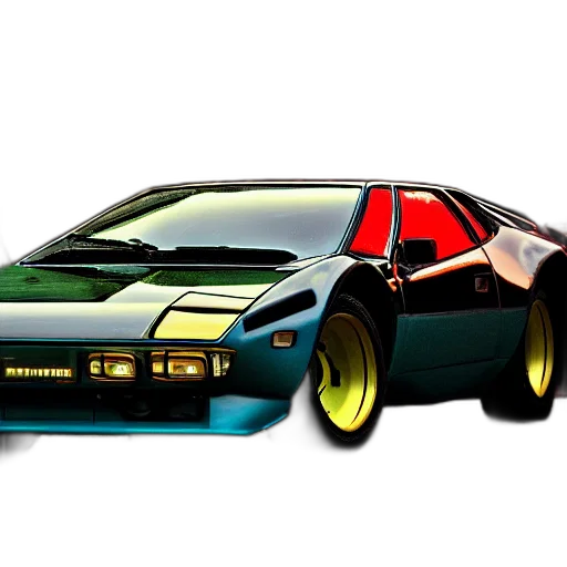 car, photorealistic, concept art, 3d render transparent PNG cut-out