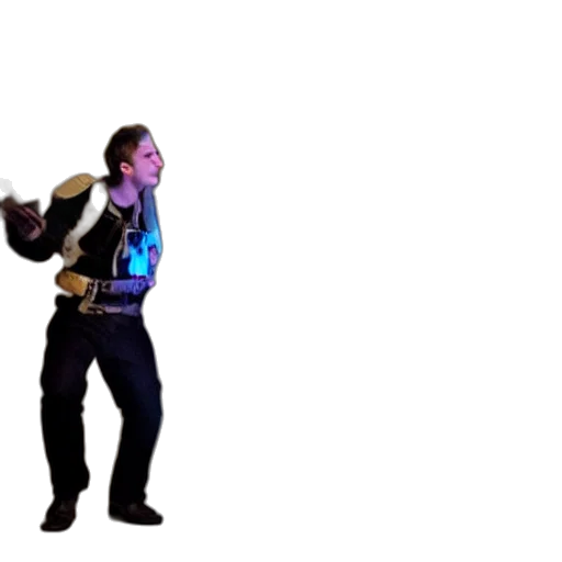 jacket, staff, 3d render, concept art transparent PNG cut-out