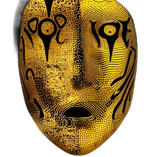 mask, face, jewelry, photorealistic transparent PNG cut-out