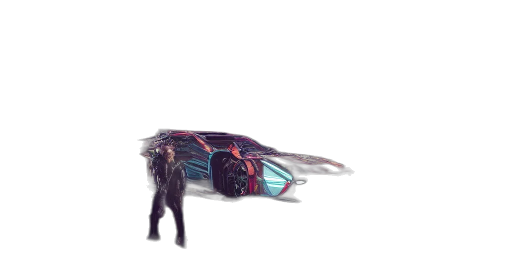 car, weapon, robot, jacket transparent PNG cut-out