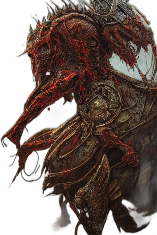 creature, dragon, hair, mask transparent PNG cut-out