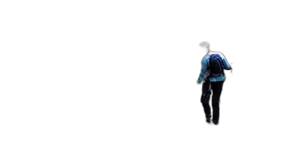 jacket, robot, staff, creature transparent PNG cut-out