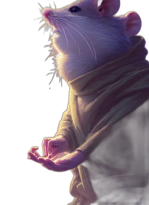 creature, jacket, staff, animal transparent PNG cut-out