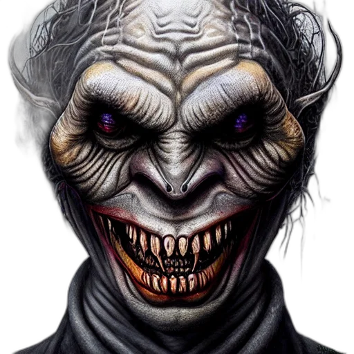 face, mask, creature, photorealistic transparent PNG cut-out