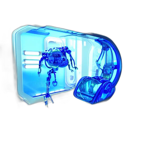 robot, cyberpunk, 3d render, concept art transparent PNG cut-out