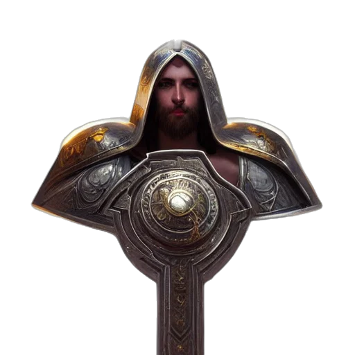 sword, staff, weapon, crown transparent PNG cut-out