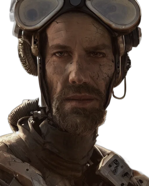 face, staff, robot, weapon transparent PNG cut-out