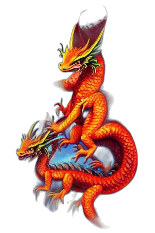dragon, staff, animal, jewelry transparent PNG cut-out