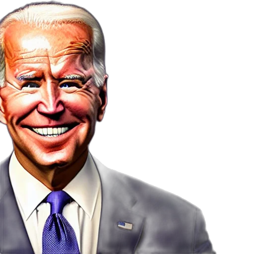 face, photorealistic, joe, biden transparent PNG cut-out
